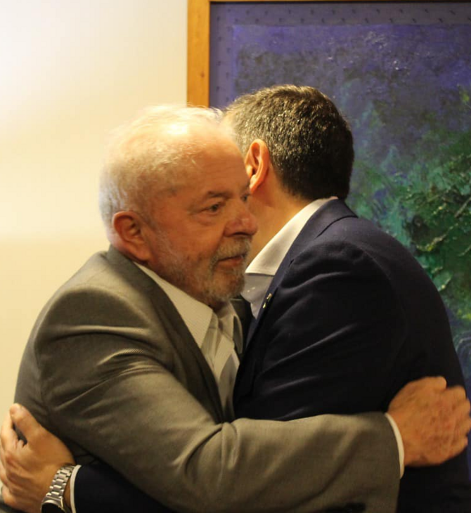 Ο Τσίπρας με τον Λούλα