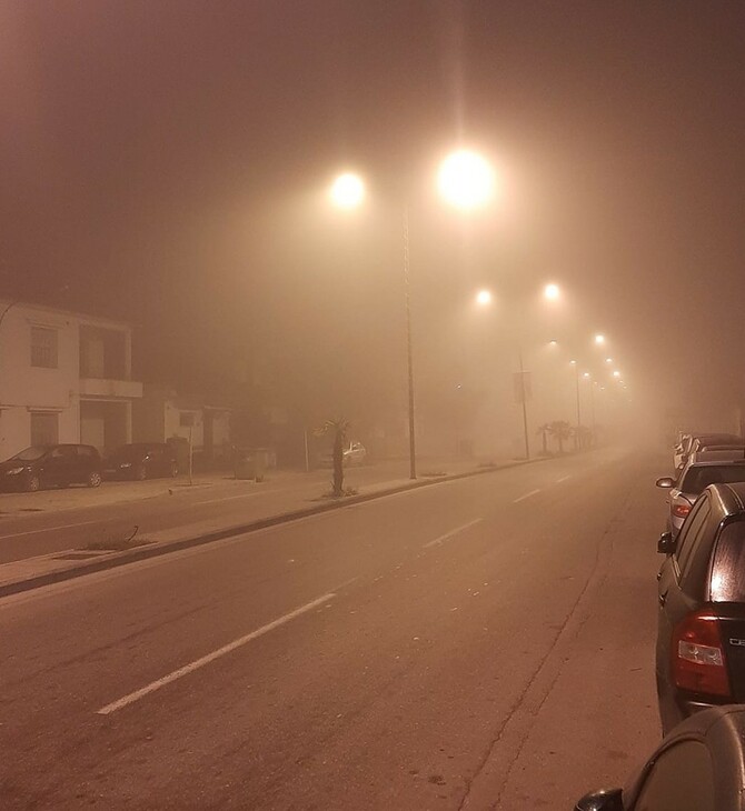 Λάρισα: Πυκνή ομίχλη ξανά στην πόλη- Περιορισμένη η ορατότητα