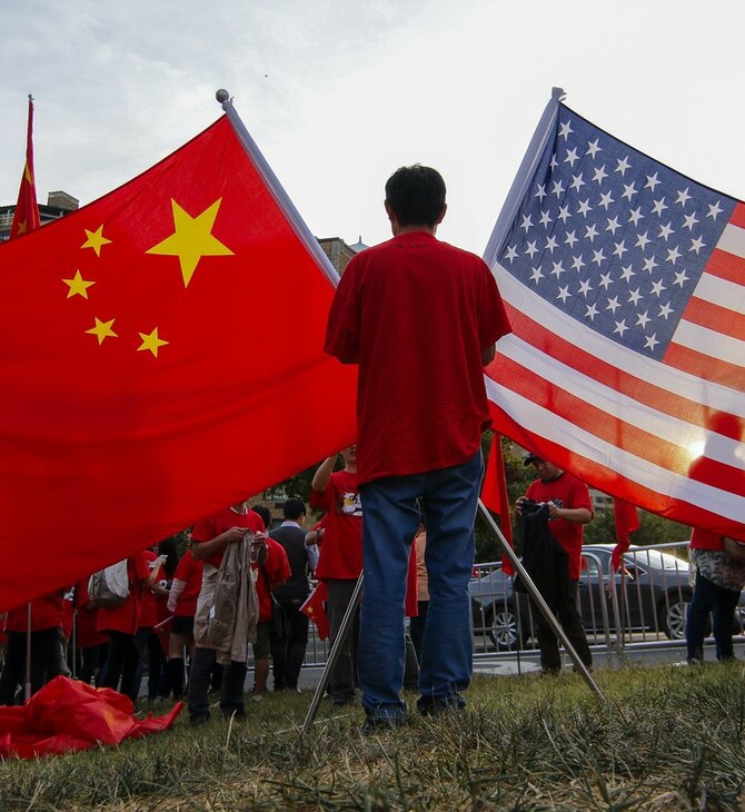 Σημαίες ΗΠΑ Κίνα