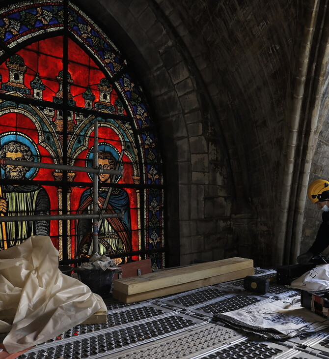 Notre Dame windows undergo restoration in Cologne