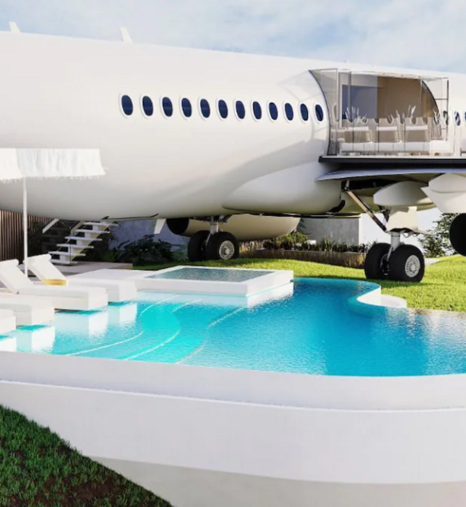 Ένα Boeing 737 μεταμορφώθηκε σε βίλα: Στην άκρη γκρεμού, νοικιάζεται για 6.500 ευρώ η βραδιά