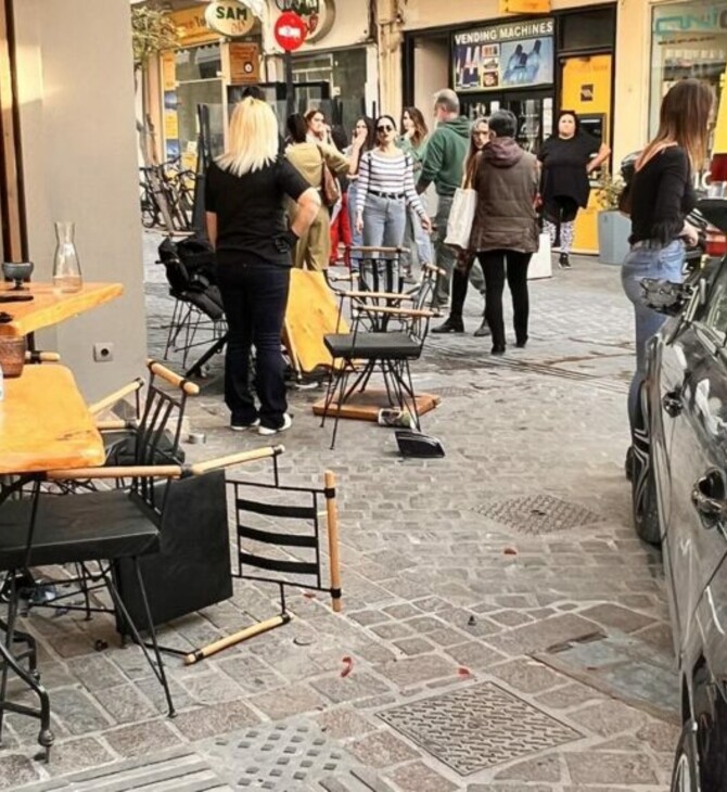 Χανιά: Αυτοκίνητο «εισέβαλε» σε καφετέρια-Δύο τραυματισμένες γυναίκες 