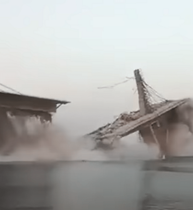 A bridge under construction in India has collapsed - for the second time