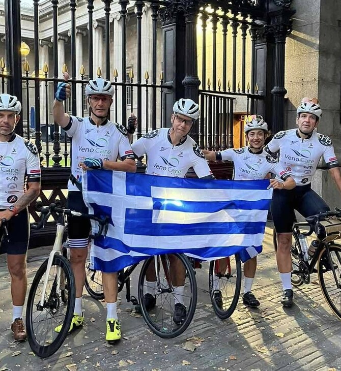 Ποδηλατούν για δεύτερη φορά Λονδίνο - Αθήνα για την επιστροφή των Γλυπτών του Παρθενώνα 