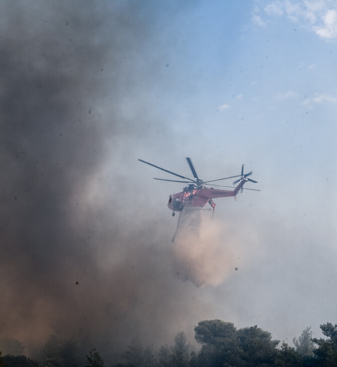 Φωτιά στην Πάρνηθα: Δημιουργήθηκε πυρονέφος από την εκρηκτική εξάπλωση 