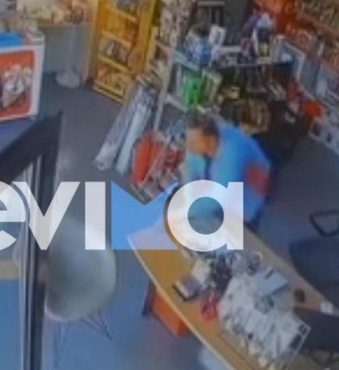 Σεισμός στην Εύβοια: Η στιγμή που τα 5.1 Ρίχτερ «κουνάνε» την πόλη