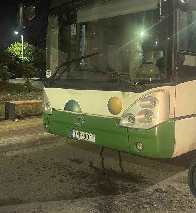 Επίθεση με μολότοφ σε λεωφορείο στα Άνω Λιόσια