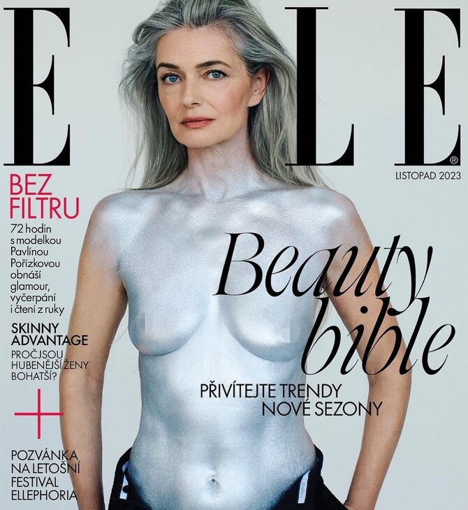 Paulina Porizkova: Γυμνόστηθη στο Elle Τσεχίας στα 58 της