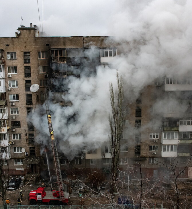 Ρωσική αεροπορική επιδρομή στο Κίεβο - Η 5η μέσα στον μήνα - 9 τραυματίες