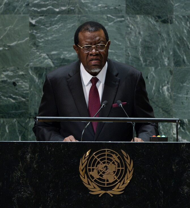 Ναμίμπια: Πέθανε ο πρόεδρος της Δημοκρατίας Χάγκε Γκέινγκομπ