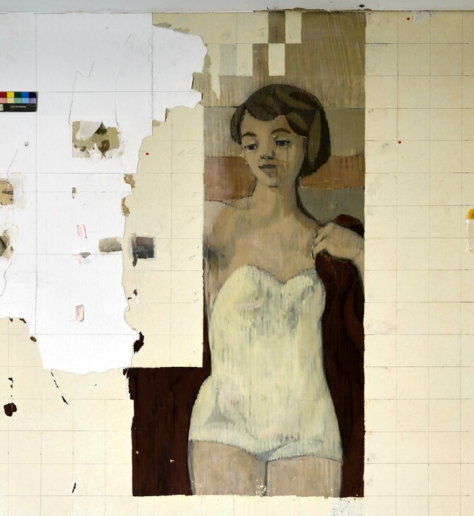 Αποκαλύφθηκε μια κρυμμένη τοιχογραφία του Γκέρχαρντ Ρίχτερ