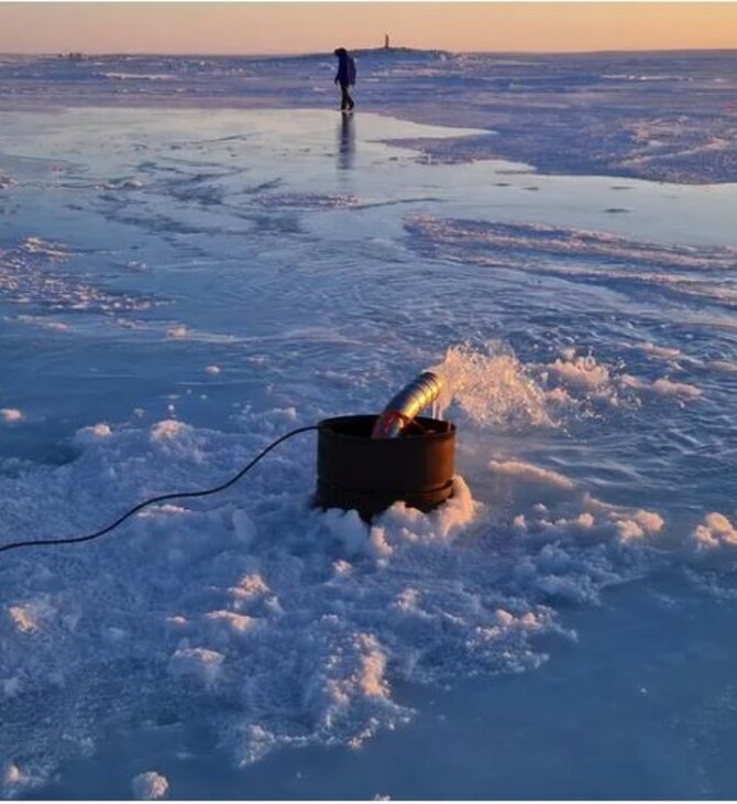 Λιώσιμο των πάγων: Επιστήμονες αντλούν νερό από τον ωκεανό ώστε να ενισχύσουν τους πάγους της Αρκτικής