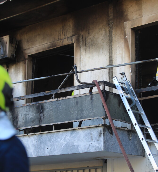 Φωτιά στη Ριζούπολη: Συνελήφθη ο άνδρας που απειλούσε τους ενοίκους ότι θα κάψει την πολυκατοικία