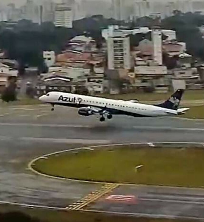 Βραζιλία: Τρομακτικό βίντεο με αεροπλάνο να απογειώνεται τελευταία στιγμή