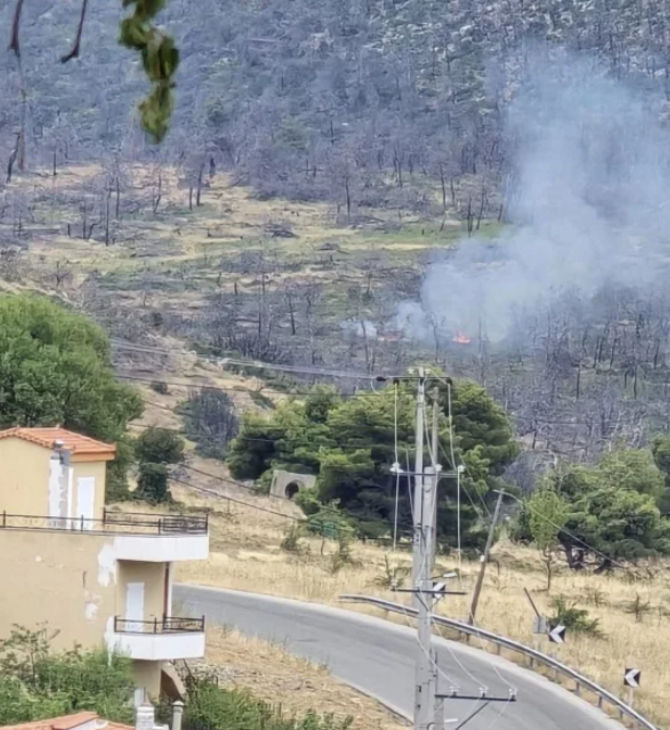 Φωτιά στα Βίλλια Αττικής