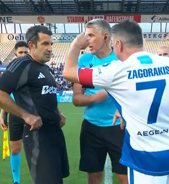 Τι συνέβη τελικά με τη χειραψία Ζαγοράκη-Φίγκο; - Η οργισμένη απάντηση του Πορτογάλου