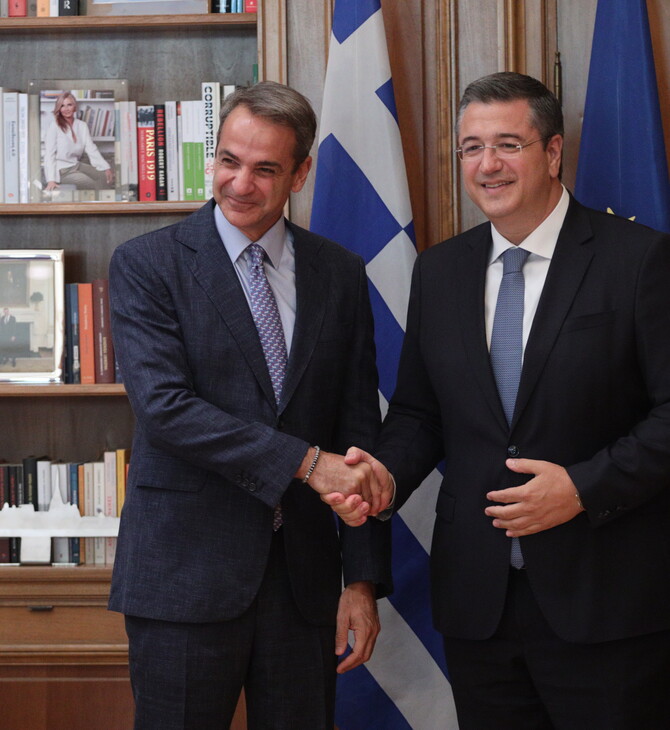 Συνάντηση Μητσοτάκη - Τζιτζικώστα στο Μαξίμου: «Έχει όλα τα εχέγγυα για να είναι ο επόμενος Έλληνας Επίτροπος»