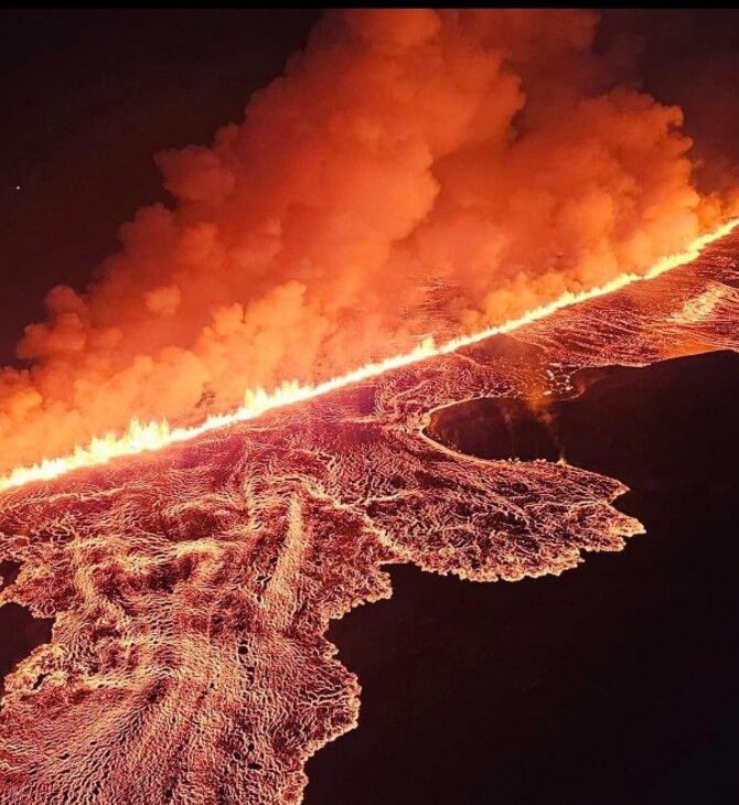 Ισλανδία: Για δεύτερη μέρα εκτοξεύσει λάβα το ηφαίστειο - Εντυπωσιακές εικόνες