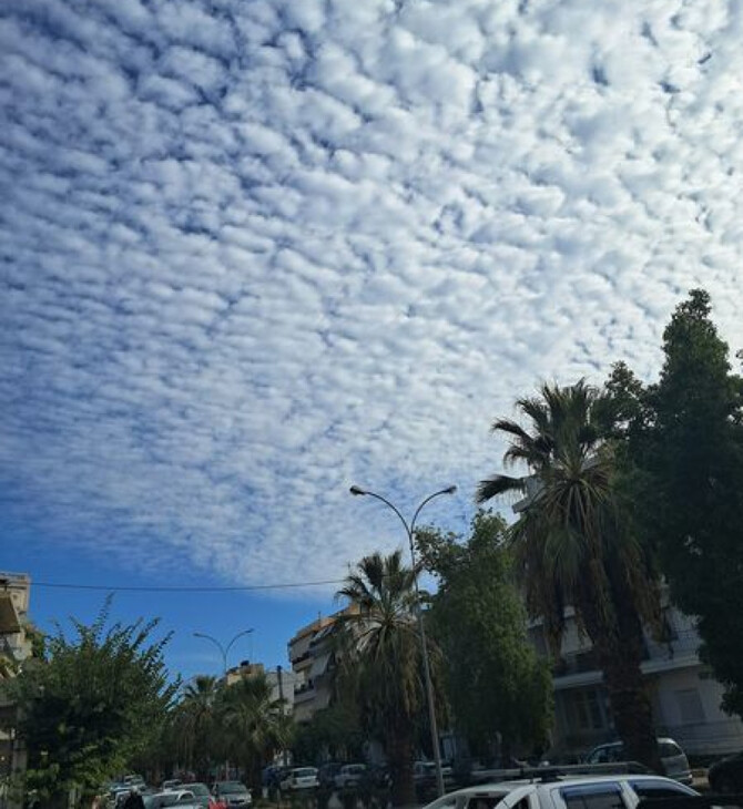 Σπάνιο θέαμα - Σύννεφα «mammatus» στον ουρανό του Ηρακλείου
