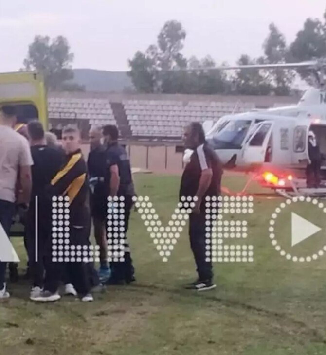 Ηλεία: Σοβαρός τραυματισμός πυροσβέστη - Τον μετέφερε ελικόπτερο στο νοσοκομείο