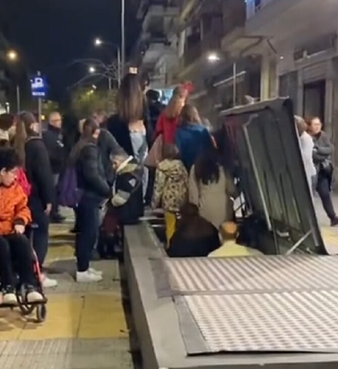 Μετρό Θεσσαλονίκης: Από καταπακτή βγήκαν στην επιφάνεια μετά το περπάτημα στη σήραγγα οι επιβάτες