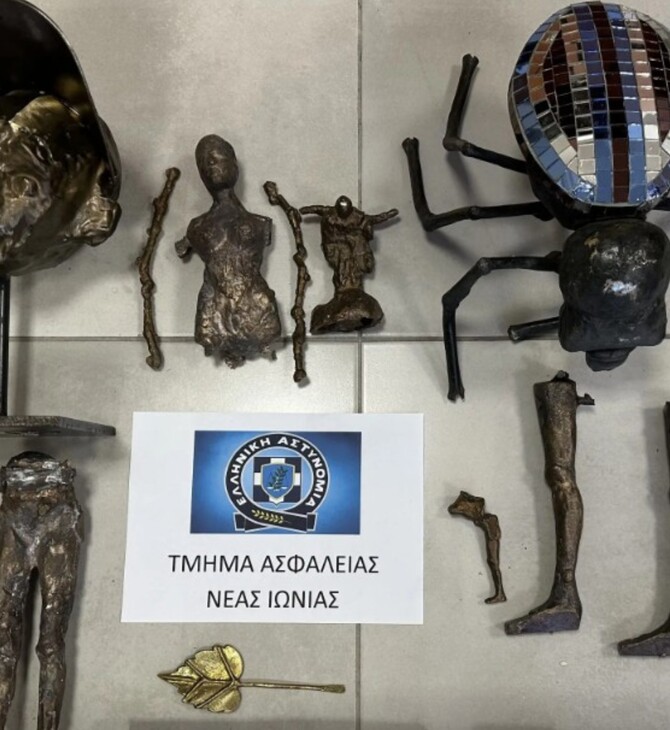 Διαρρήκτες «άδειαζαν» επί μία εβδομάδα το εργαστήριο του γλύπτη Γεώργιου Λάππα