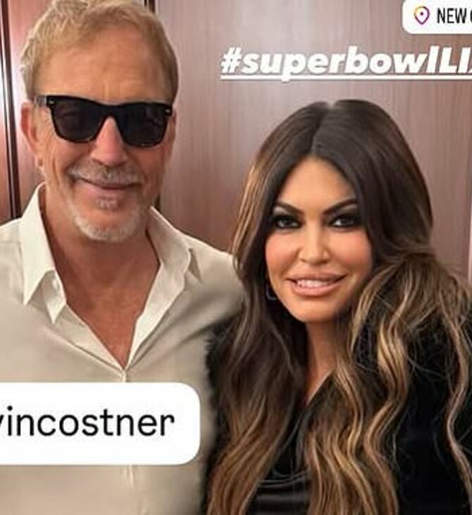 Η Κίμπερλι Γκιλφόιλ στο Super Bowl φωτογραφήθηκε με τον Κέβιν Κόστνερ