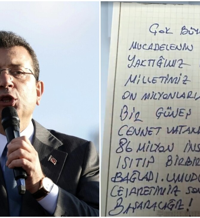 Το χειρόγραφο σημείωμα του Ιμάμογλου μέσα από τη φυλακή - «Θα τα καταφέρουμε»