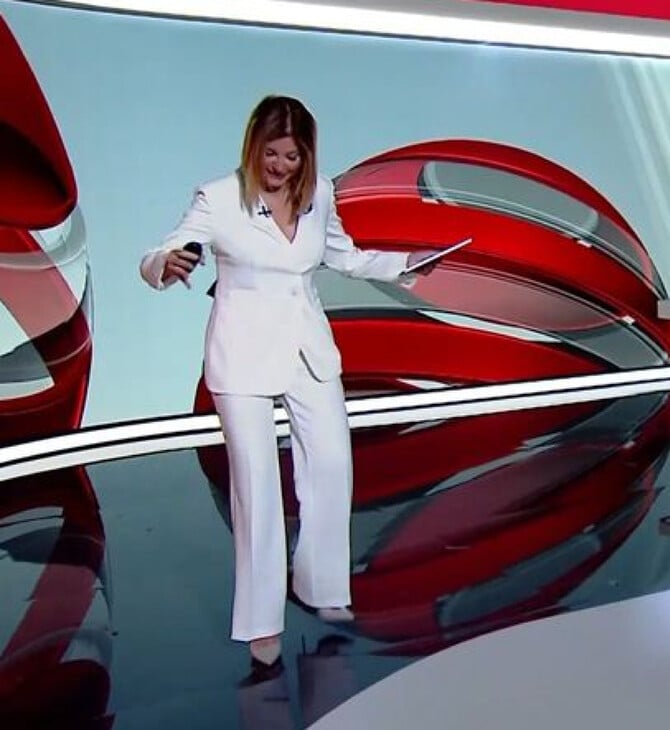 Το on air ατύχημα της Ράνια Τζίμα στο δελτίο ειδήσεων του Mega