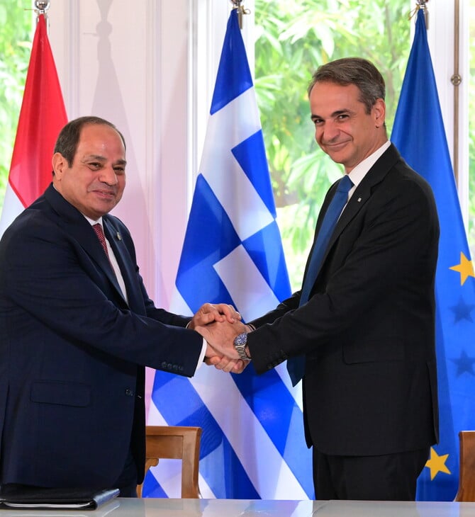 Μητσοτάκης: Υπογράψαμε με τον Αλ Σίσι διακήρυξη για τη στρατηγική εταιρική σχέση Ελλάδας- Αιγύπτου
