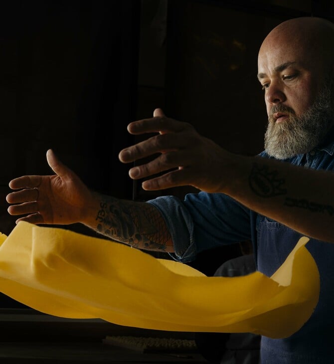 Ο Evan Funke φτιάχνει «pasta fatta a mano»