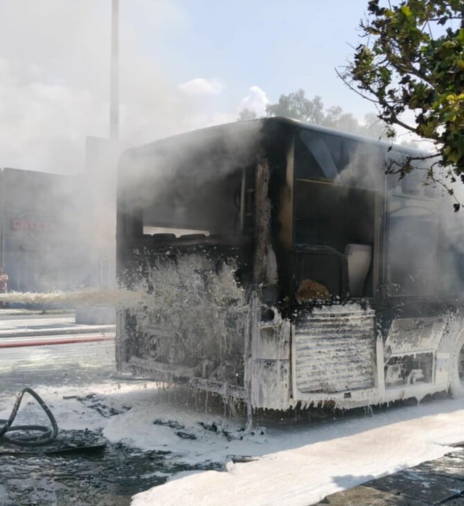 Βόλος: Φωτιά σε αστικό λεωφορείο