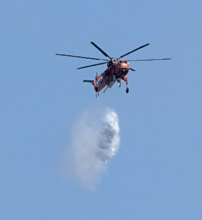 Φωτιά στα Τρίκαλα, καίει στην περιοχή Αγρελιά - Σηκώθηκαν δύο ελικόπτερα