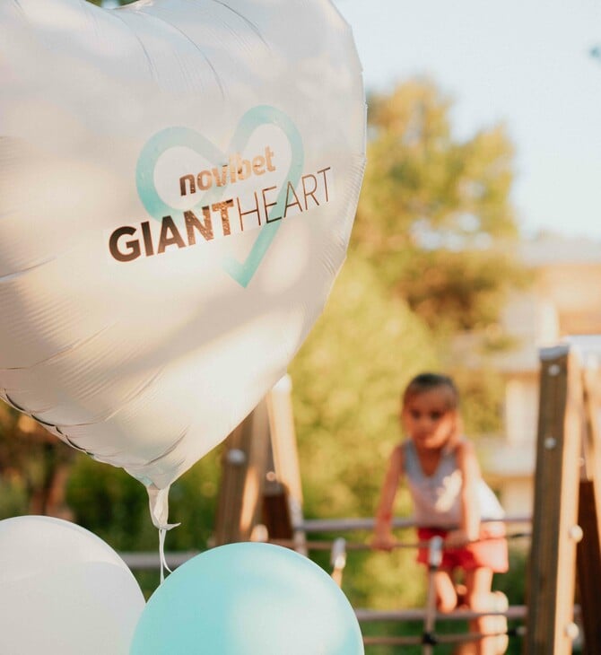 Το Giant Heart της Novibet δίνει ζωή σε μια νέα παιδική χαρά του Δήμου Κηφισιάς 