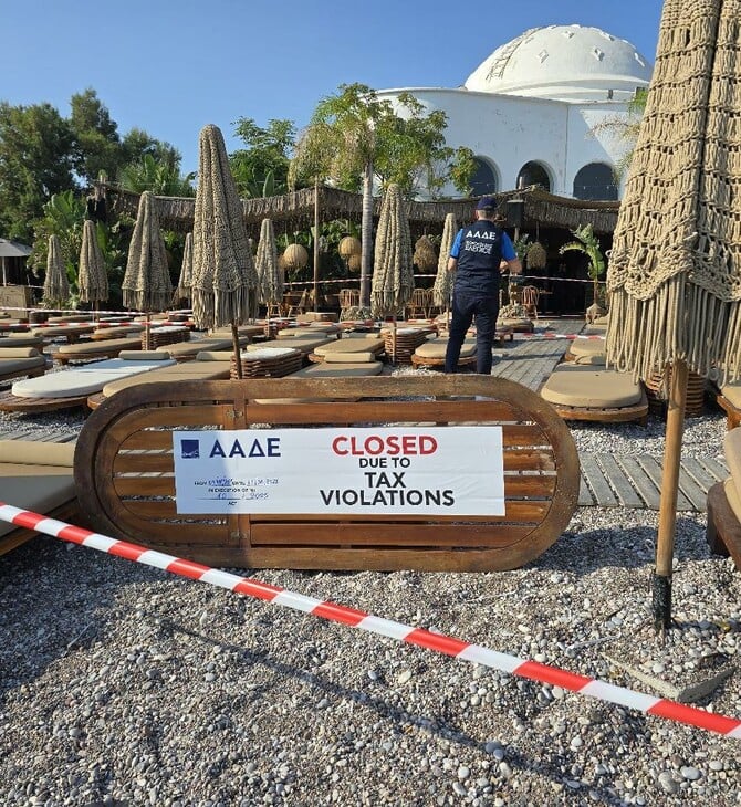 Σφραγίστηκε γνωστό beach restaurant στη Ρόδο – Πρόστιμο 10.500€ για φοροδιαφυγή