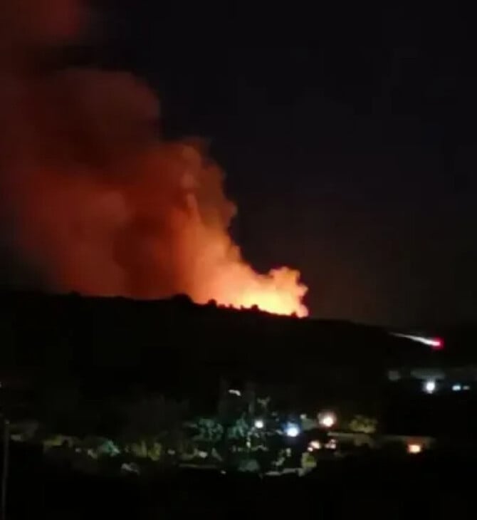 Σαλαμίνα: Η φωτιά καίει κοντά σε σπίτια - Ήχησε το 112 στην περιοχή