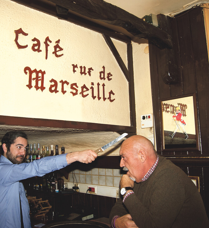 Με τον Φαμπρίτσιο Μπουλιάνι στο Rue de Marseille