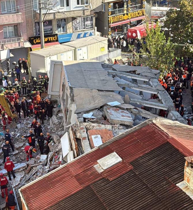 Τουρκία: Δύο νεκροί ανασύρθηκαν από το επταώροφο κτήριο που κατέρρευσε