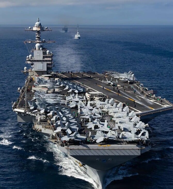 ΗΠΑ: Έφτασε στην Καραϊβική το αεροπλανοφόρο «Gerald R. Ford» - Ανησυχία στη Βενεζουέλα