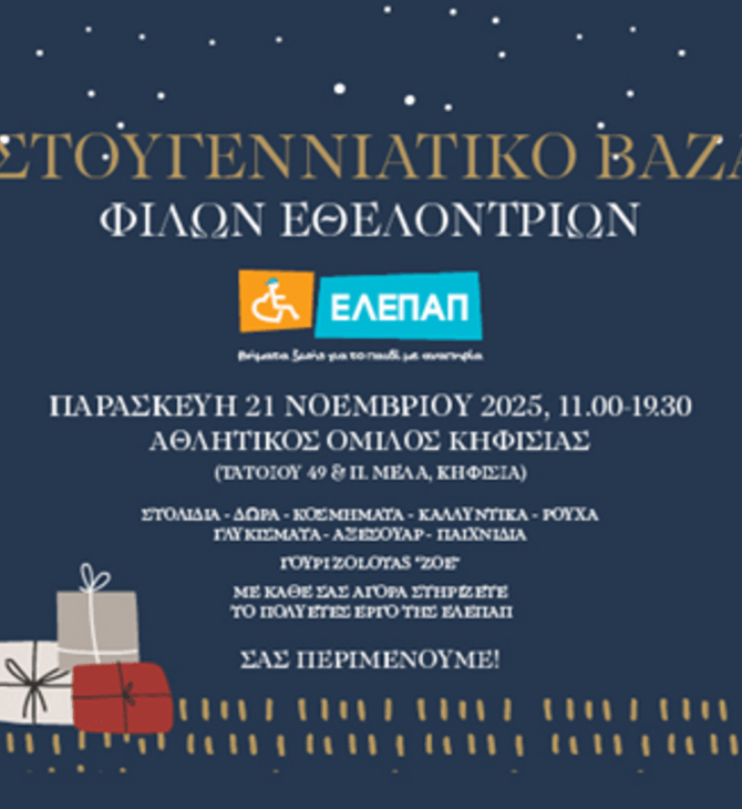 Χριστουγεννιάτικο Bazaar από τις Φίλες Εθελόντριες της ΕΛΕΠΑΠ