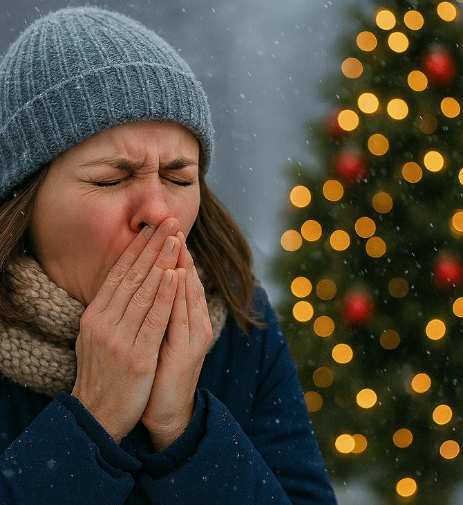 Εάν φέτος τα Χριστούγεννα δεν σταματάτε να φτερνίζεστε, υπάρχει εξήγηση