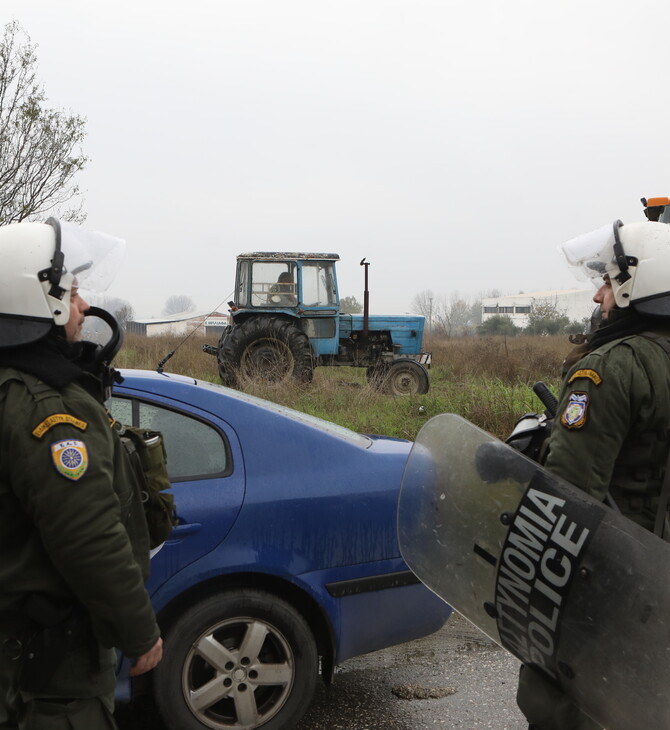Αγρότες: Παρέκαμψαν αστυνομικό μπλόκο στις Σέρρες 