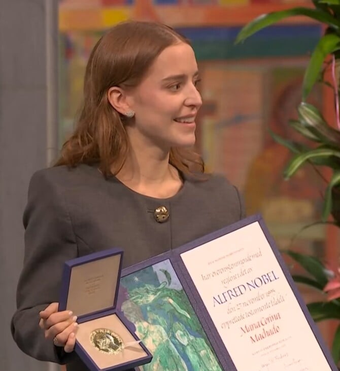 Μαρία Κορίνα Ματσάδο: Η κόρη της έλαβε το βραβείο Νόμπελ Ειρήνης εκ μέρους της 
