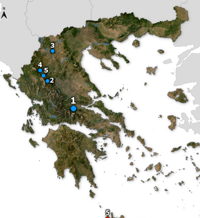 Οι πιο ψυχρές και οι πιο ζεστές περιοχές της χώρας το 2025
