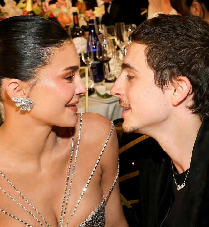 Χρυσές Σφαίρες: Το φιλί που αντάλλαξαν Timothée Chalamet και Kylie Jenner
