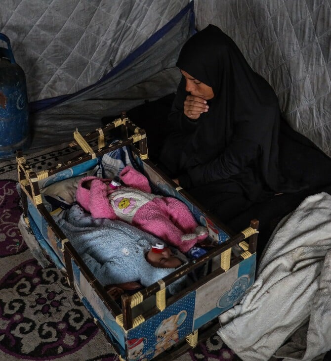 Γάζα: Ένα νεογέννητο είναι το όγδοο παιδί που πεθαίνει από υποθερμία αυτόν τον χειμώνα