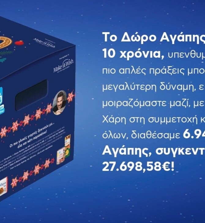 ΑΒ Βασιλόπουλος: 27.698,58€ από το «Δώρο Αγάπης» για την εκπλήρωση 5 παιδικών ευχών