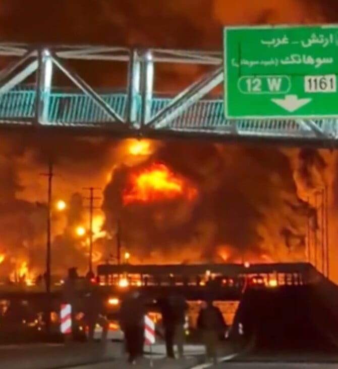 Ιράν: Απόκοσμες εικόνες μετά το χτύπημα στις πετρελαϊκές εγκαταστάσεις -