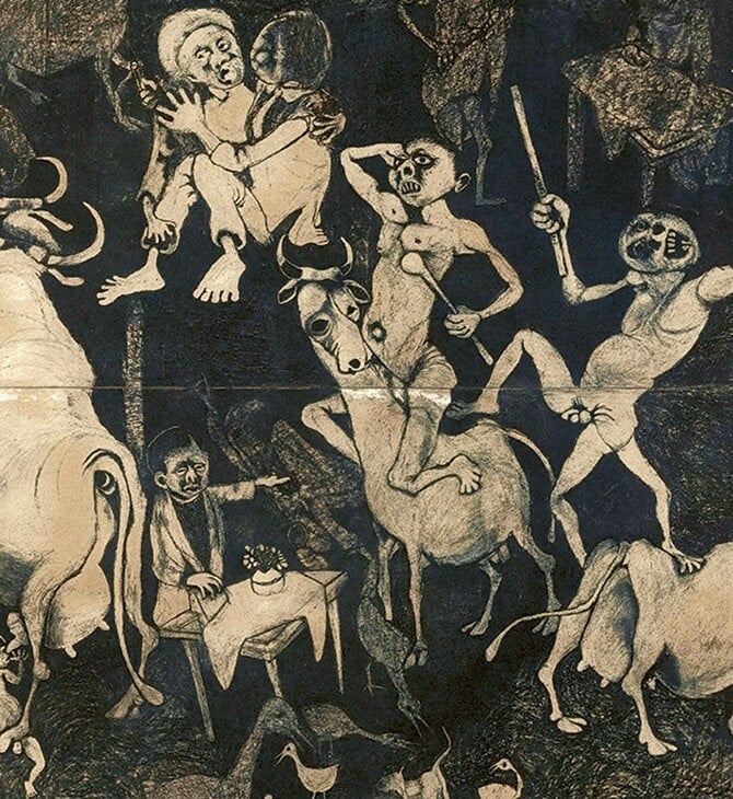 Ένα άλλο Guernica στέκεται τώρα απέναντι από το Guernica του Picasso στη Μαδρίτη
