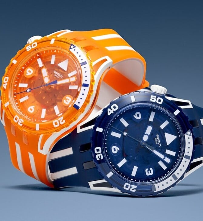 Η συλλογή Swatch SCUBAQUA υποδέχεται τέσσερα σχέδια που ταράζουν τα νερά